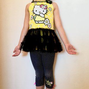 SALE! - Hello Kitty Sleeveless Top + Crop Pants Set